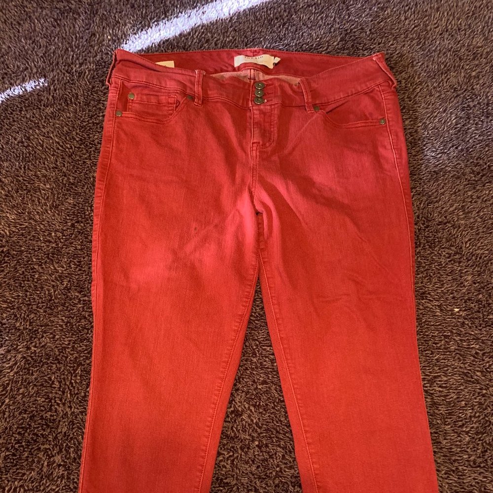 Torrid Red Denim Jeggings